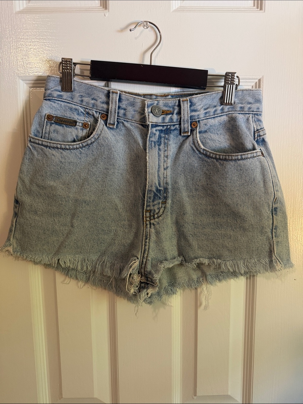Vintage Calvin Klein Light Blue Denim Women's Shorts
